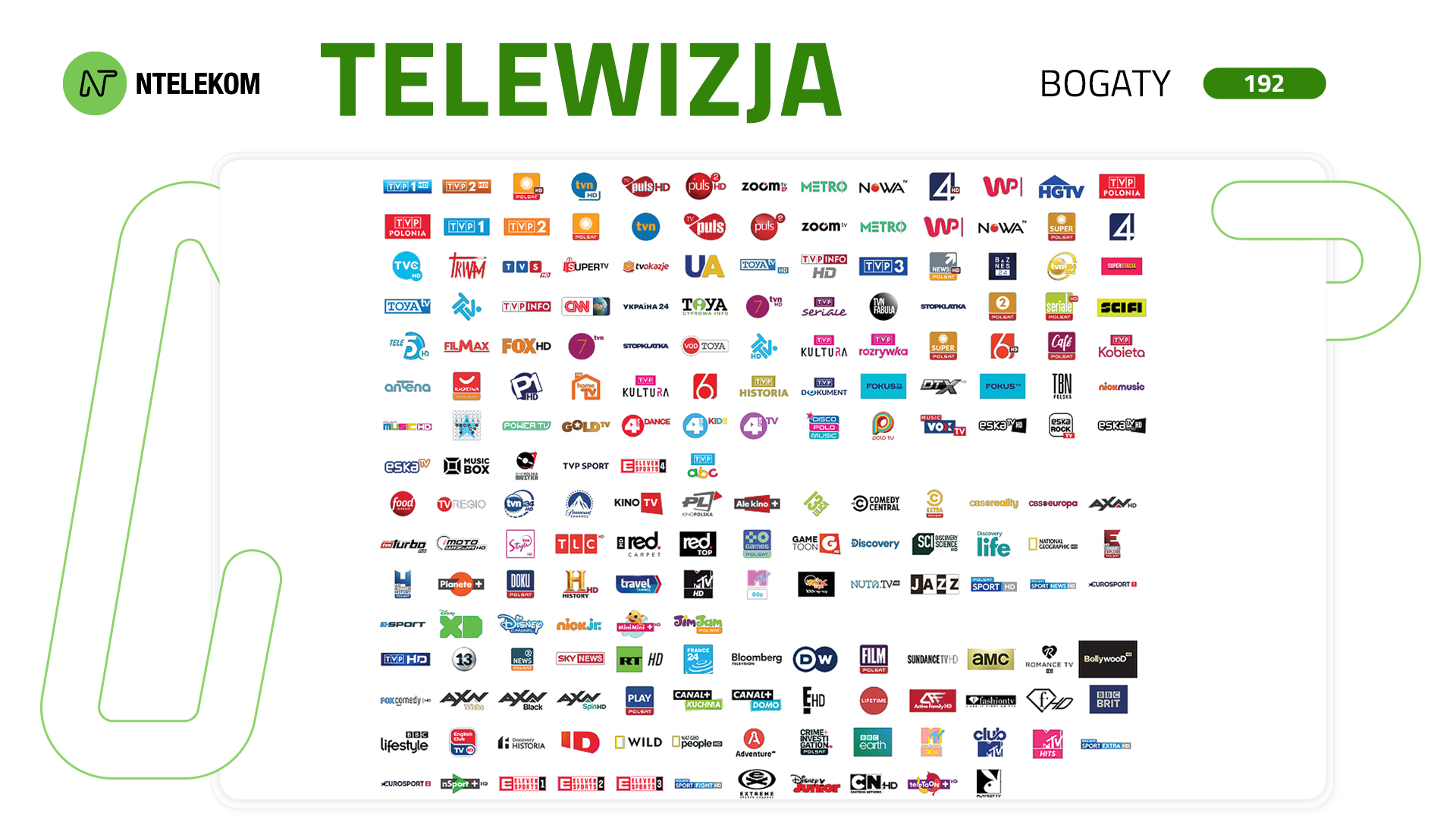 Telewizja - Pakiet Bogaty Telewizja - Pakiet Bogaty
